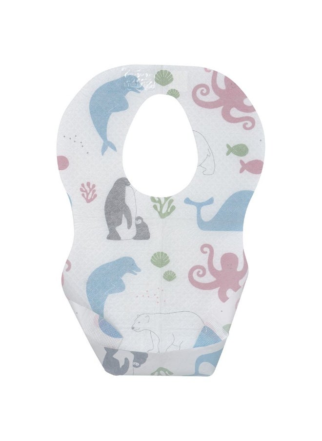 Mininor 10 Pieces Disposable Bib White  - Image 2