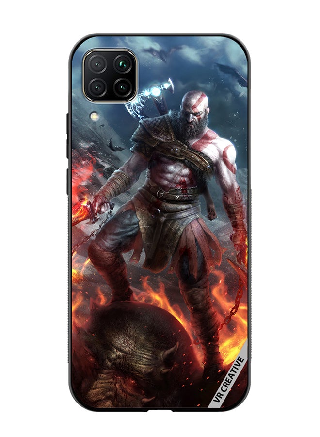 VR CREATIVE Protective Case Cover For Huawei Nova 7i/P40 Lite Kratos God Of War Game Design Multicolour - Image 1