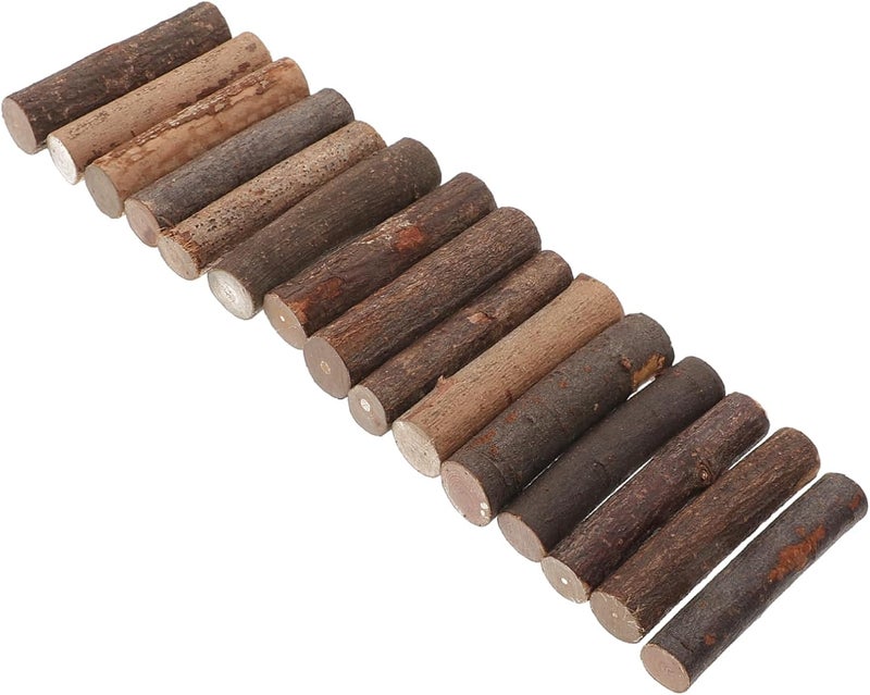 Abaodam 50pcs Natural Small Wooden Sticks for Crafts for Photo Props Rustic Decor and Crafting Projects and Material for Tags and Embellishments - Image 1