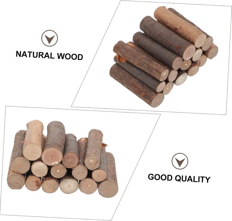 Abaodam 50pcs Natural Small Wooden Sticks for Crafts for Photo Props Rustic Decor and Crafting Projects and Material for Tags and Embellishments - Image 5