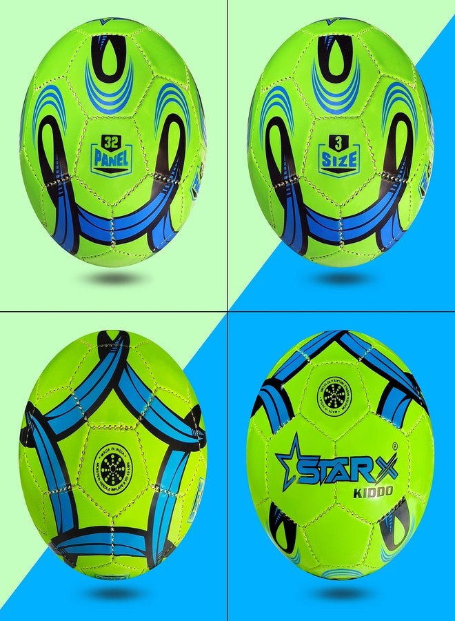 StarX Kiddo Football for Kids, 3 No. Kids Football, Durable Football (Blue Green) - Image 3