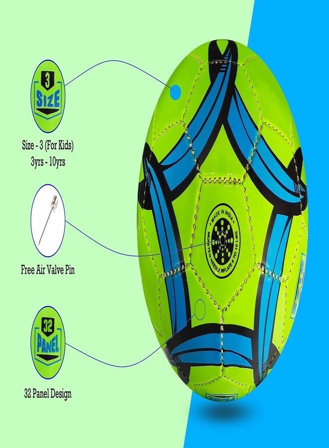 StarX Kiddo Football for Kids, 3 No. Kids Football, Durable Football (Blue Green) - Image 5