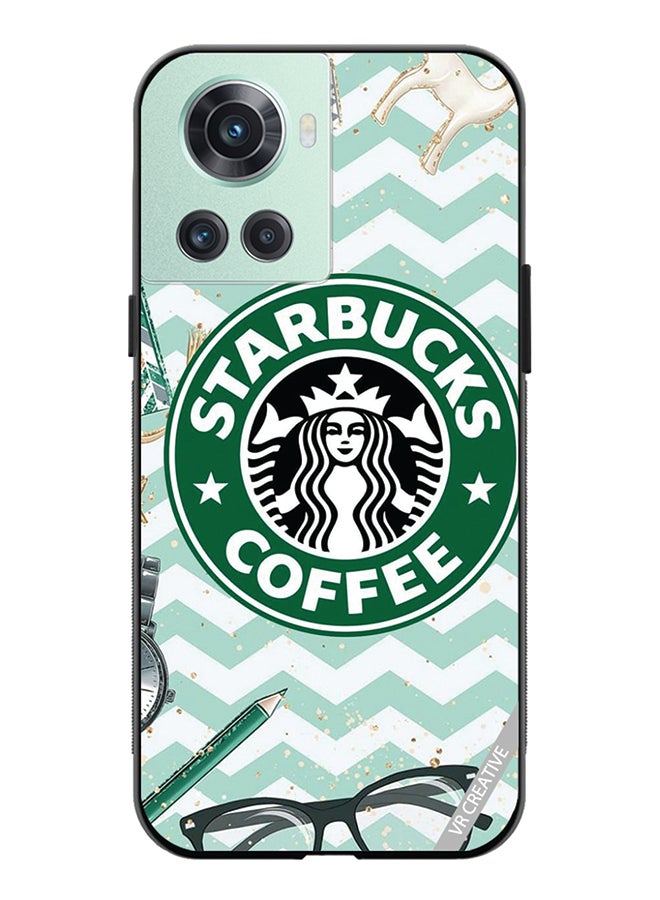 VR CREATIVE غطاء واقي لهاتف OnePlus Ace بتصميم قهوة ستاربكس متعدد الألوان - Image 1