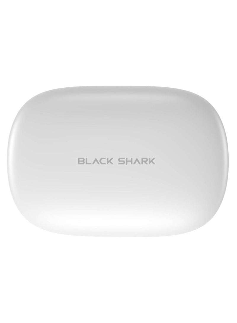 بلاك شارك سماعات أذن Black Shark T20 بتصميم لاسلكي مفتوح الأذن، وعمر بطارية طويل يصل إلى 35 ساعة، واتصال بلوتوث 5.3 بوصة ومقاومة للماء IPX67 - أبيض - Image 2