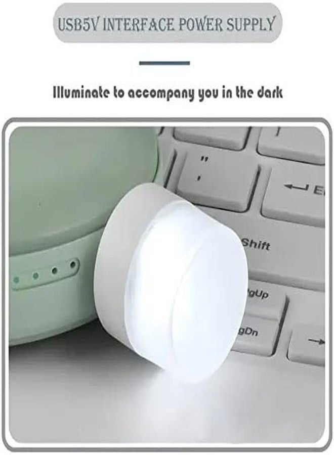 EVALUEMART Plastic Pack of 4 Usb Night Light, Plug In Small Led Nightlight Mini Portable For Pc Car Bulb Indoor Outdoor Camping Reading Sleeping (White) - Image 3