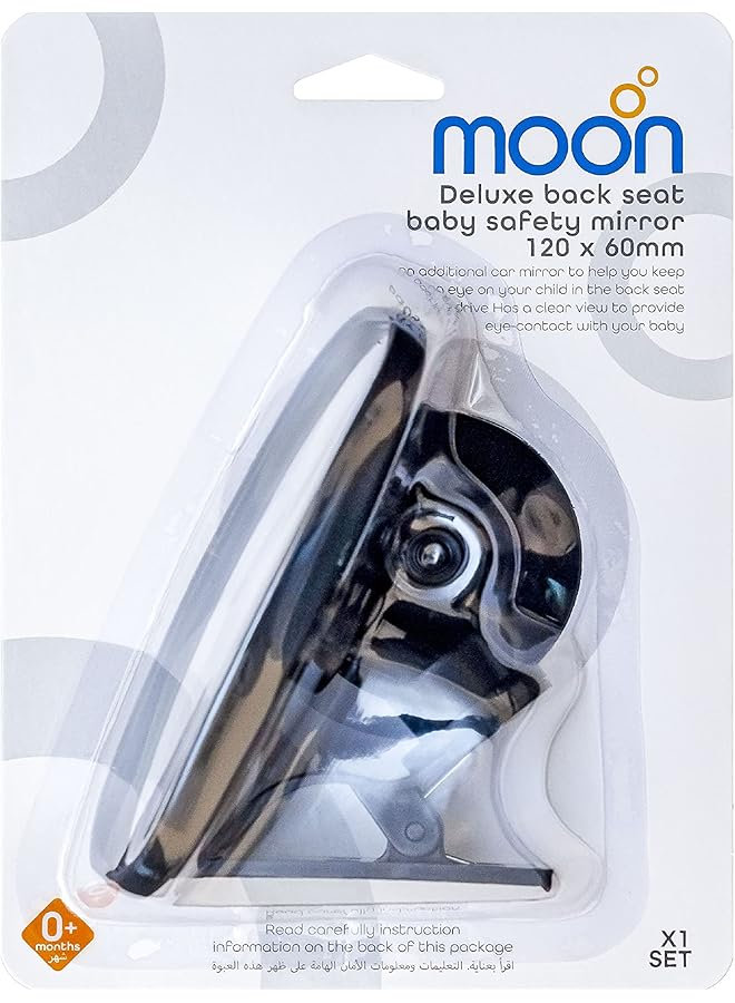 The Moon brand Deluxe Rear View Baby Car Mirror Back Seat Side Mirror Black - Image 4