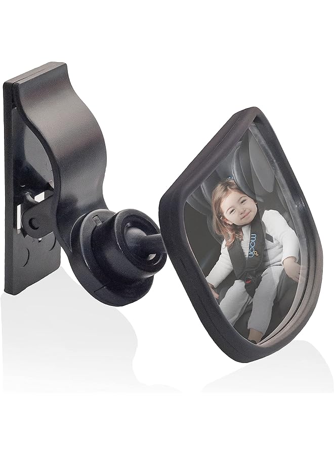 The Moon brand Deluxe Rear View Baby Car Mirror Back Seat Side Mirror Black - Image 1