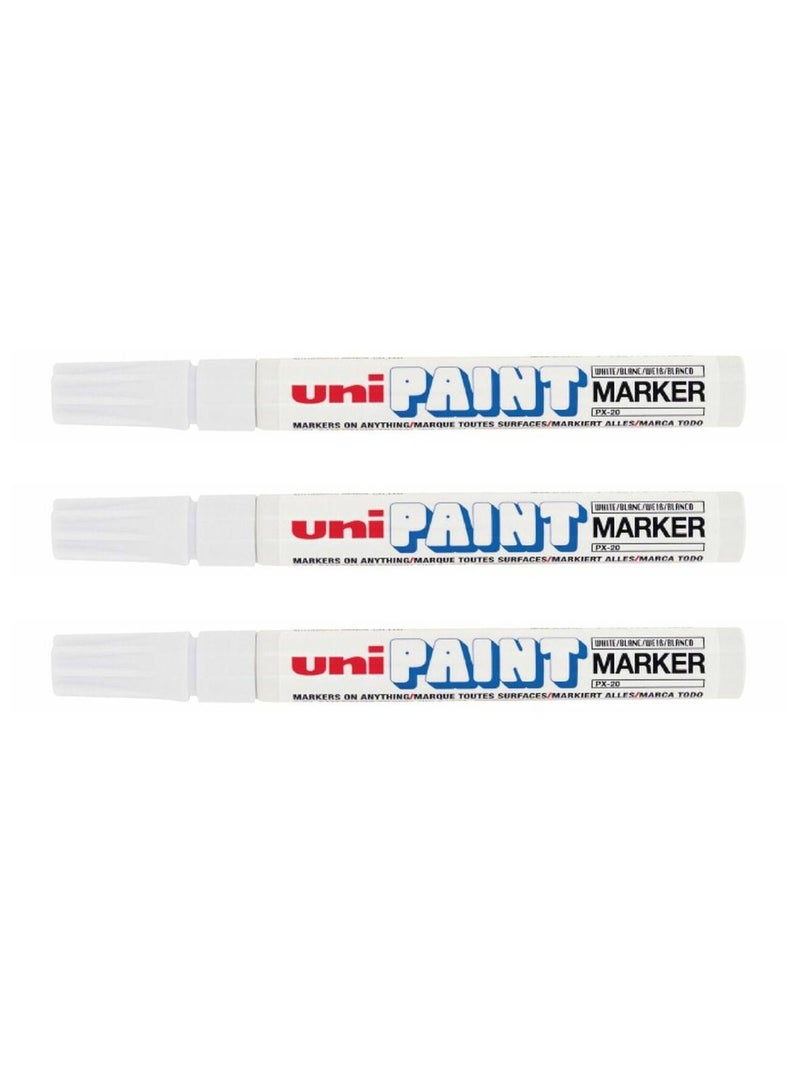 Uniball 12-Piece Paint Marker Bullet Tip White Ink  - Image 2