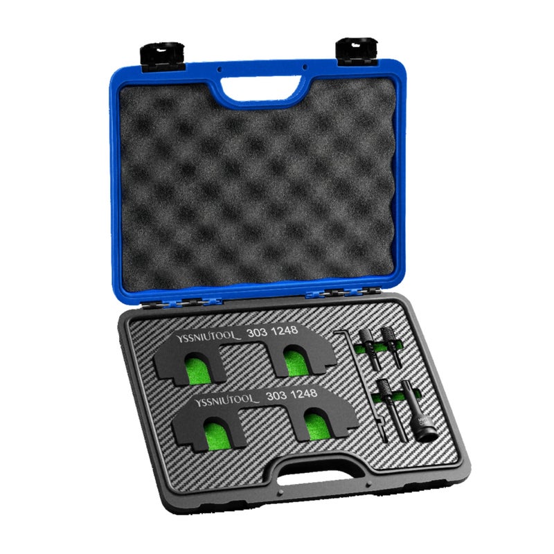 YSSNIUTOOL Camshaft Holding Tool Timing Alignment Holder Tool Kit Compatible with Ford Lincoln Mercury 3.5L 3.7L 4V Engines Replace 303-1248 303-1530 OTC 6682 with RT11 Removal Socket (DIY 303-1248) - Image 1