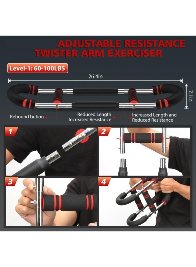 والالا جهاز تدريب الذراع الملتوي، نطاق تعديل القوة من 40 إلى 50 كجم، جهاز تدريب الذراع القوي للرجال، معدات تمرين الصدر من 60 إلى 100 رطل، جهاز تدريب الصدر للرجال، تدريب عضلات الكتف، معدات اللياقة البدنية - Image 5