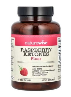 NatureWise Raspberry Ketones Plus 120 Vegan Capsules  - Image 1