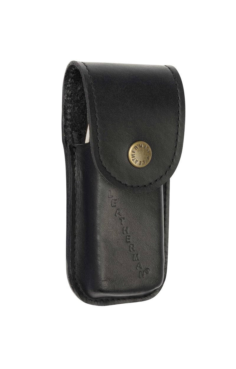 LEATHERMAN ليذرمان، غلاف جلدية تراثية مع زر للعديد من الأدوات، بني، متوسط - Image 1