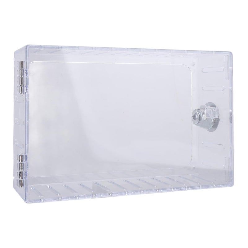 Universal Clear ABS Thermostat Lock Box with Key 4 Sided Ventilation Prevents Unauthorized Adjustments - Image 4