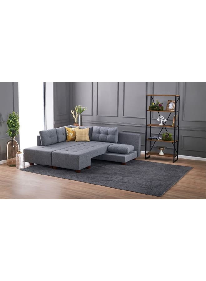 Retro Corner bed 280*206 cm - Grey - Image 2