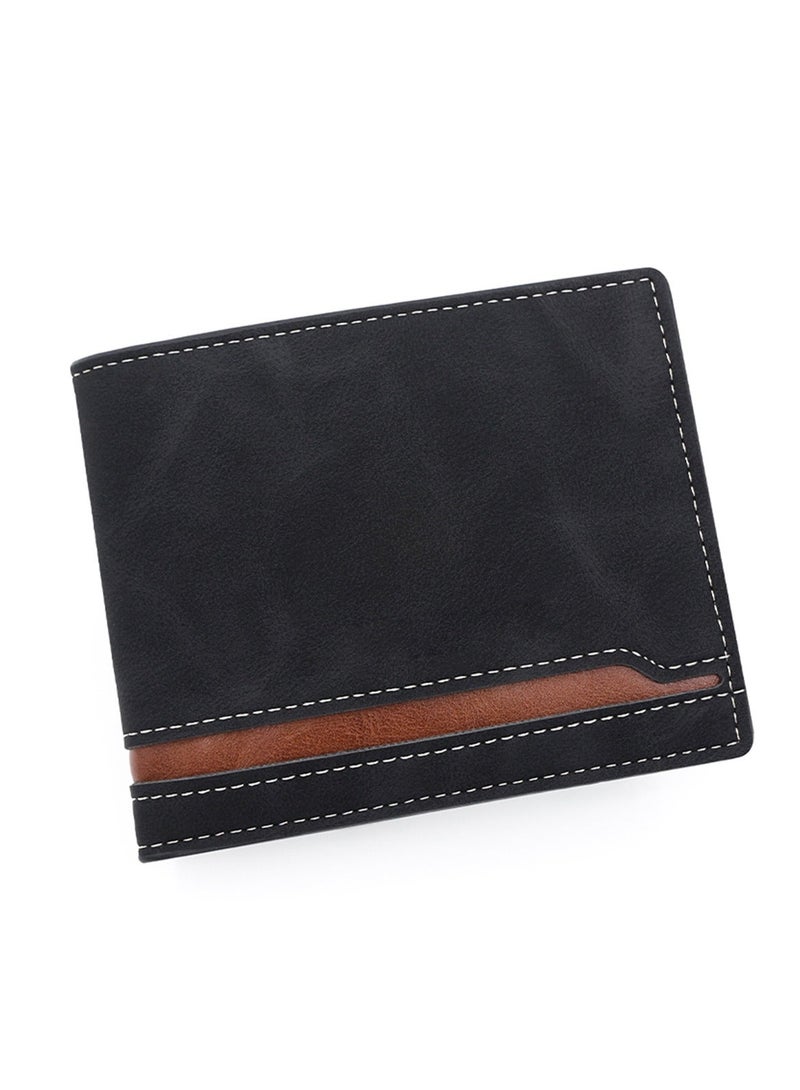 MenBense Business Men's Wallet Short Wallet Card Holder Document Bag 12*9.5*2.5cm - Image 4