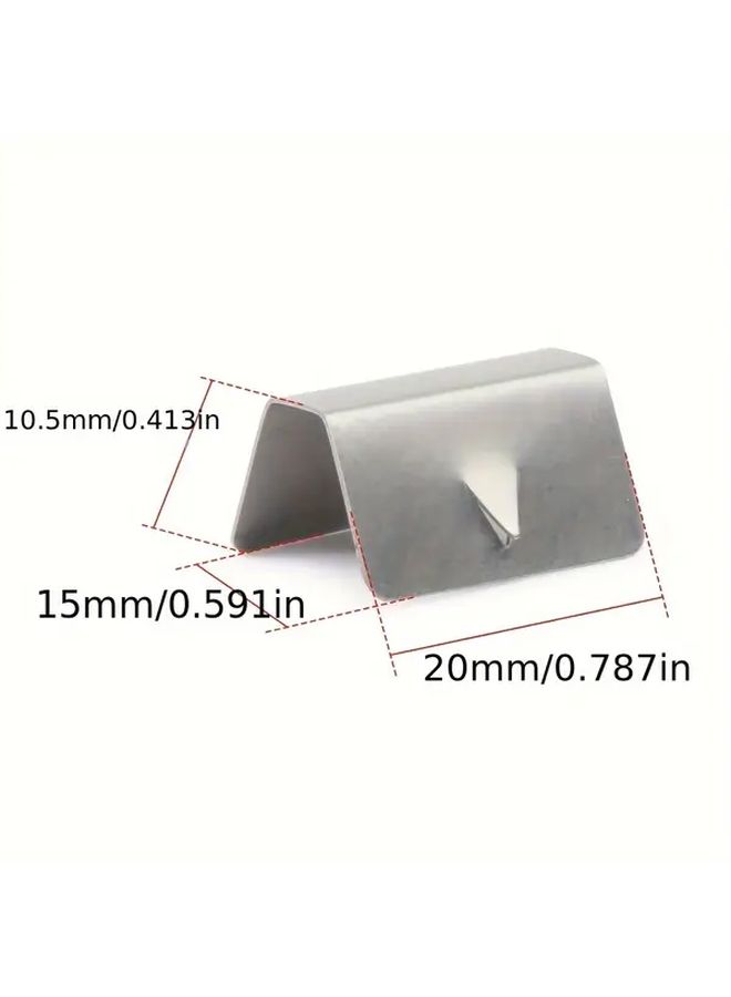 Heavy Duty Metal Windshield Wiper Stopper 10pcs Silvery No Glue Easy Installation - Image 3