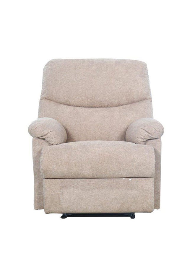 DANUBE HOME Baltimore 1 Seater Fabric Motion Recliner Modern Design One Seat Relaxing Chair Living Room Furniture 86x99x99cm Light Brown  - Image 2