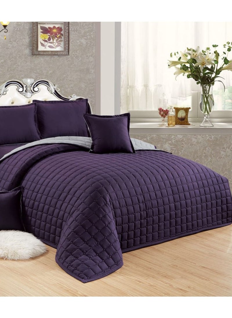 Sleep night 6-Piece Compressed King Size Two-sided Comforter Set Microfiber  - Image 2
