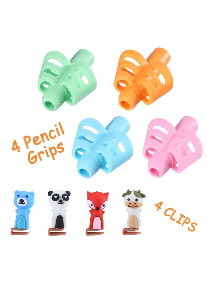 مستر. بين - مقابض أقلام الرصاص للكتابة اليدوية للأطفال، عبوة من 4 قطع مع 4 مشابك، مقابض أقلام الرصاص، مقابض أقلام الرصاص للكتابة اليدوية، مقابض أقلام الرصاص للأطفال، حامل أقلام الرصاص للأطفال، مقبض قلم، مقابض أقلام الرصاص للأطفال - Image 2