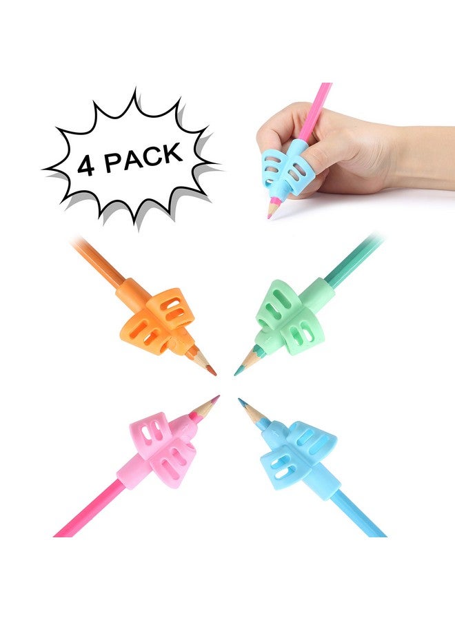 مستر. بين - مقابض أقلام الرصاص للكتابة اليدوية للأطفال، عبوة من 4 قطع مع 4 مشابك، مقابض أقلام الرصاص، مقابض أقلام الرصاص للكتابة اليدوية، مقابض أقلام الرصاص للأطفال، حامل أقلام الرصاص للأطفال، مقبض قلم، مقابض أقلام الرصاص للأطفال - Image 3