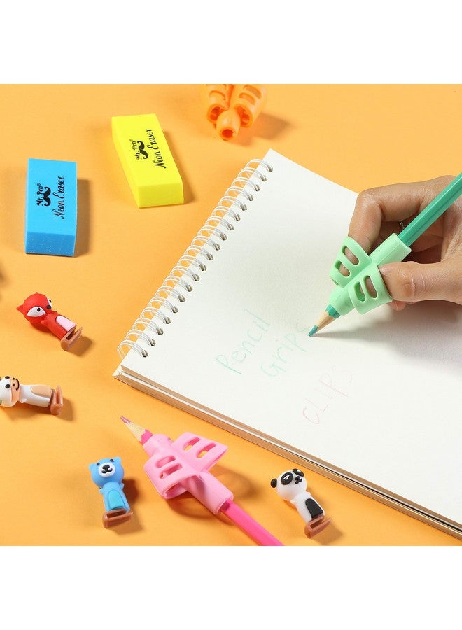 مستر. بين - مقابض أقلام الرصاص للكتابة اليدوية للأطفال، عبوة من 4 قطع مع 4 مشابك، مقابض أقلام الرصاص، مقابض أقلام الرصاص للكتابة اليدوية، مقابض أقلام الرصاص للأطفال، حامل أقلام الرصاص للأطفال، مقبض قلم، مقابض أقلام الرصاص للأطفال - Image 5