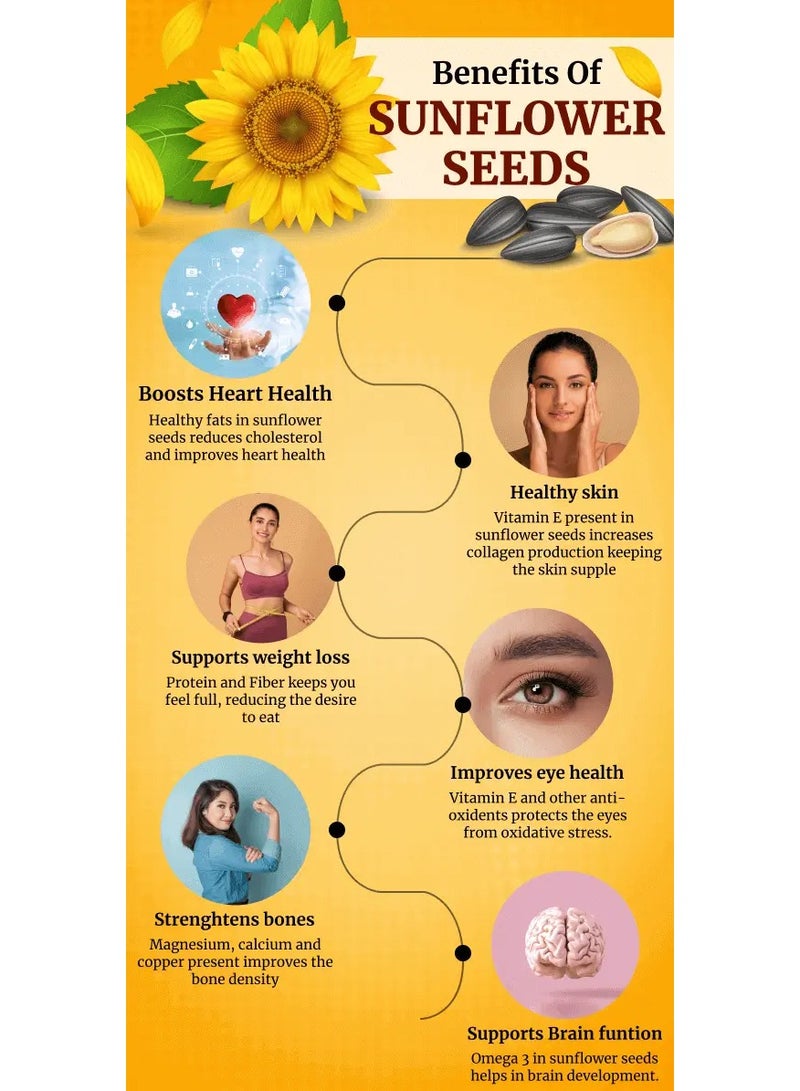 Generic 100% natural pure Sunflower Seeds-250 g  - Image 3