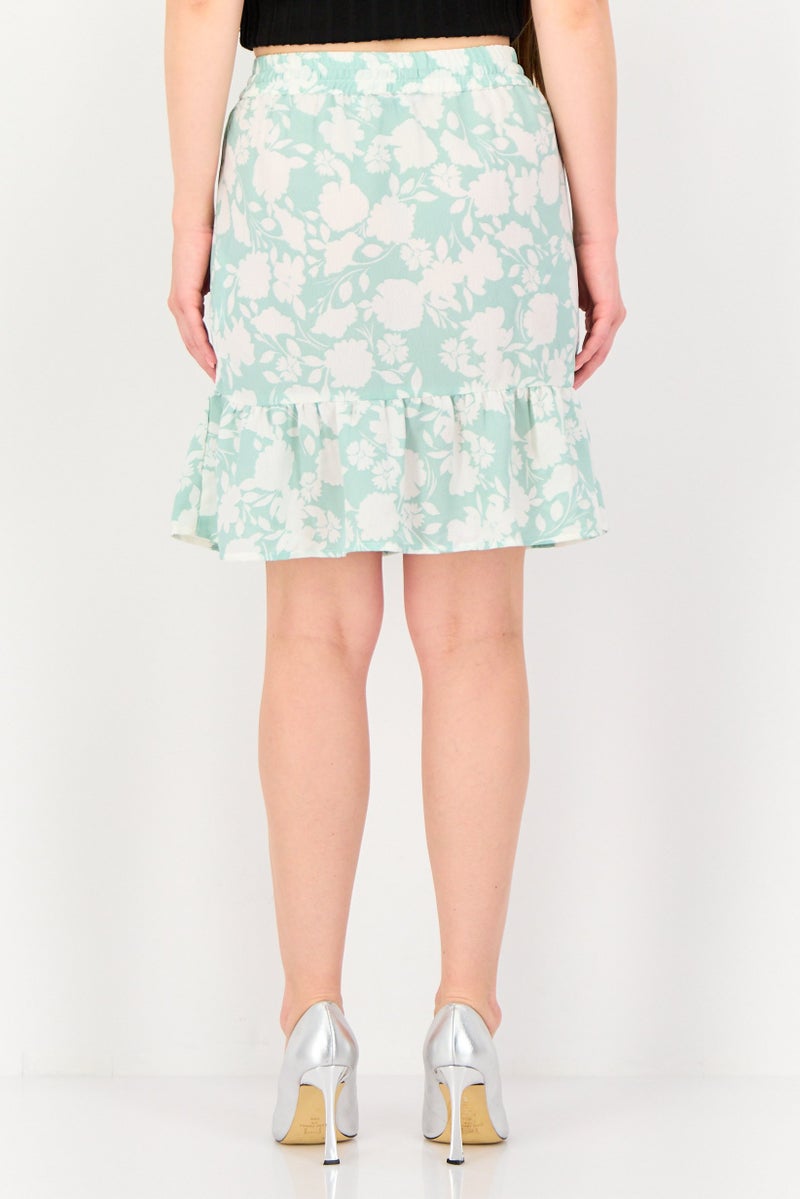 DOROTHY PERKINS Women Floral Pattern Ruffle Mini Skirt, Multicolor - Image 3