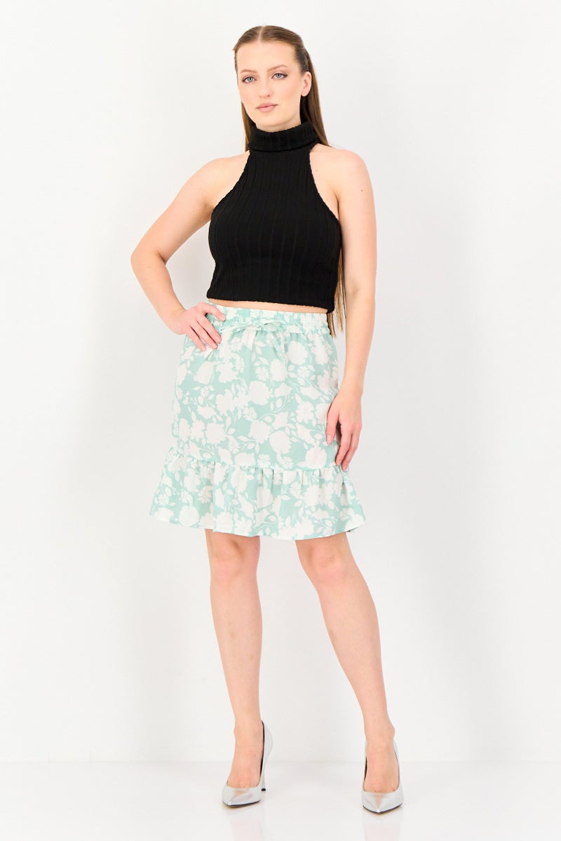 DOROTHY PERKINS Women Floral Pattern Ruffle Mini Skirt, Multicolor - Image 2