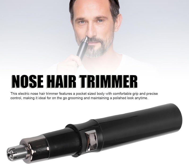 Naroote Rechargeable Electric Nose Hair Trimmer Clipper for Men Women with Rounded Flat Head Safe Painless Grooming for Nose Ears Eyebrows Beard and Face - Image 3