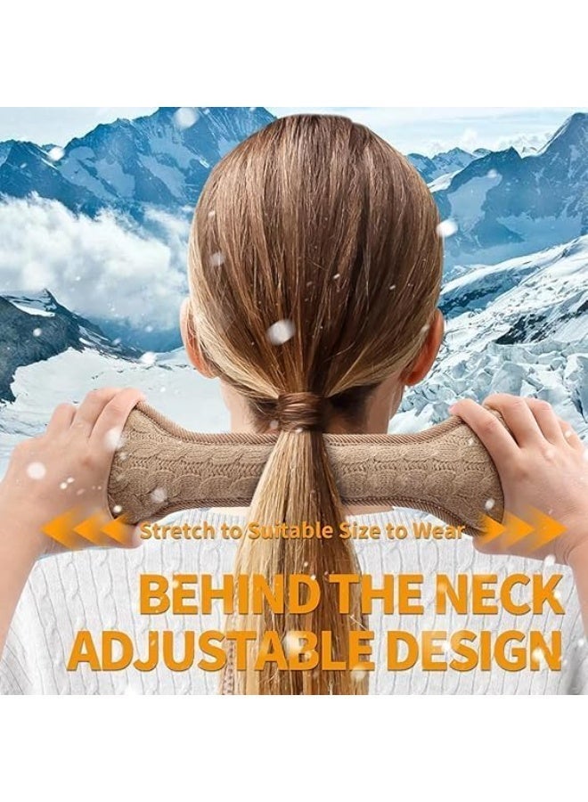 أسفل الأذن لشتاء النساء والرجال، الحياكة قابل للتعديل النساء أسفل الأذن الشتاء، جنس واحد الشتاء أسفل الأذن النساء فتاة - Image 3