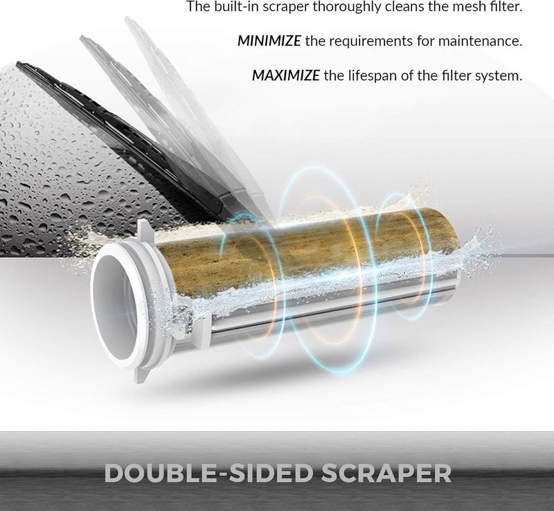 iSpring iSpring WSP50GRACPF12MPT12x2 Reusable Spin Down Sediment Water Filter 50 Micron White  - Image 5