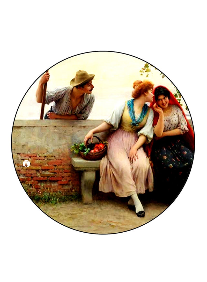 RKN Vintage Art Printed Fridge Magnet  Multicolour - Image 1