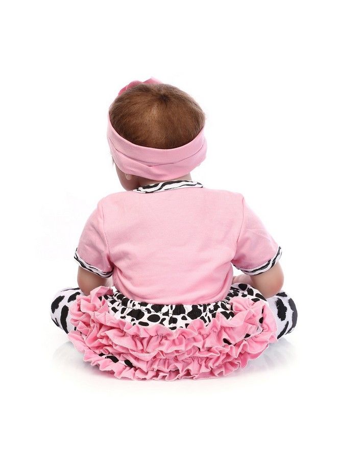 Pedolltree Reborn Baby Dolls Clothes Girl Pink Outfits For 20" 22" Reborn Doll Baby Girl Clothing - Image 4
