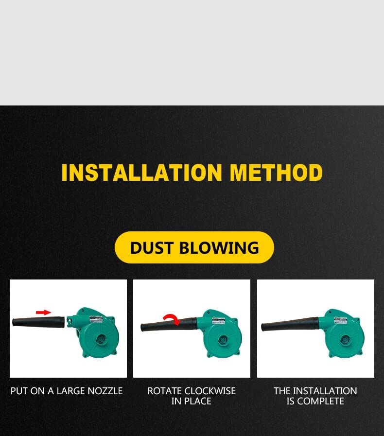 MLD 400W 700W Portable Turbine Blower Industrial Grade Household Blowing Electric Hair Dryer MultiFunction Dust Air Blower Power Tools Blow Rate 1616000rpm220VPlasticMulti Color - Image 4