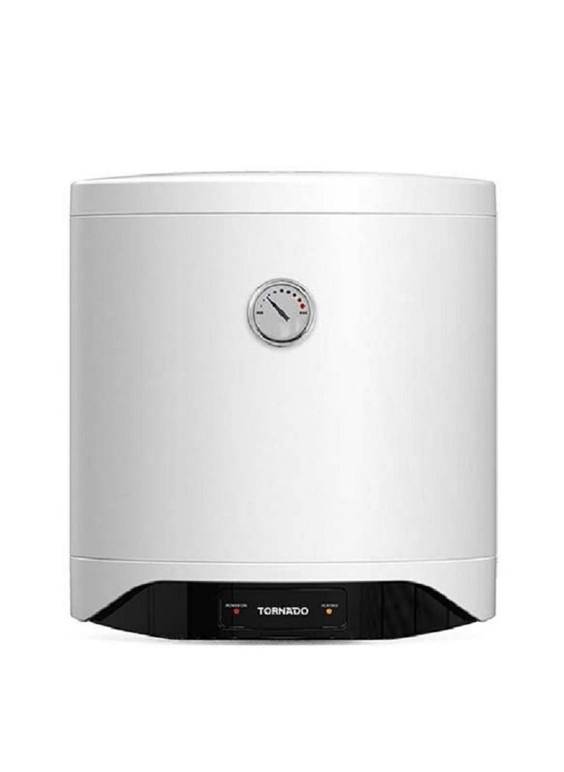 TORNADO - TORNADO Electric Water Heater 30 L , Enamel, LED lamp, White TEEE-30MW - Image 1