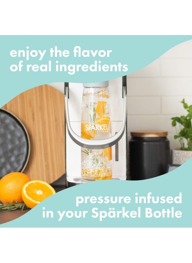 SPARKEL Spärkel Bottle 2-Pack - 2x 750ml (25.4oz.) - Always have a bubbly drink ready - Use with Spärkel Beverage System - Image 2