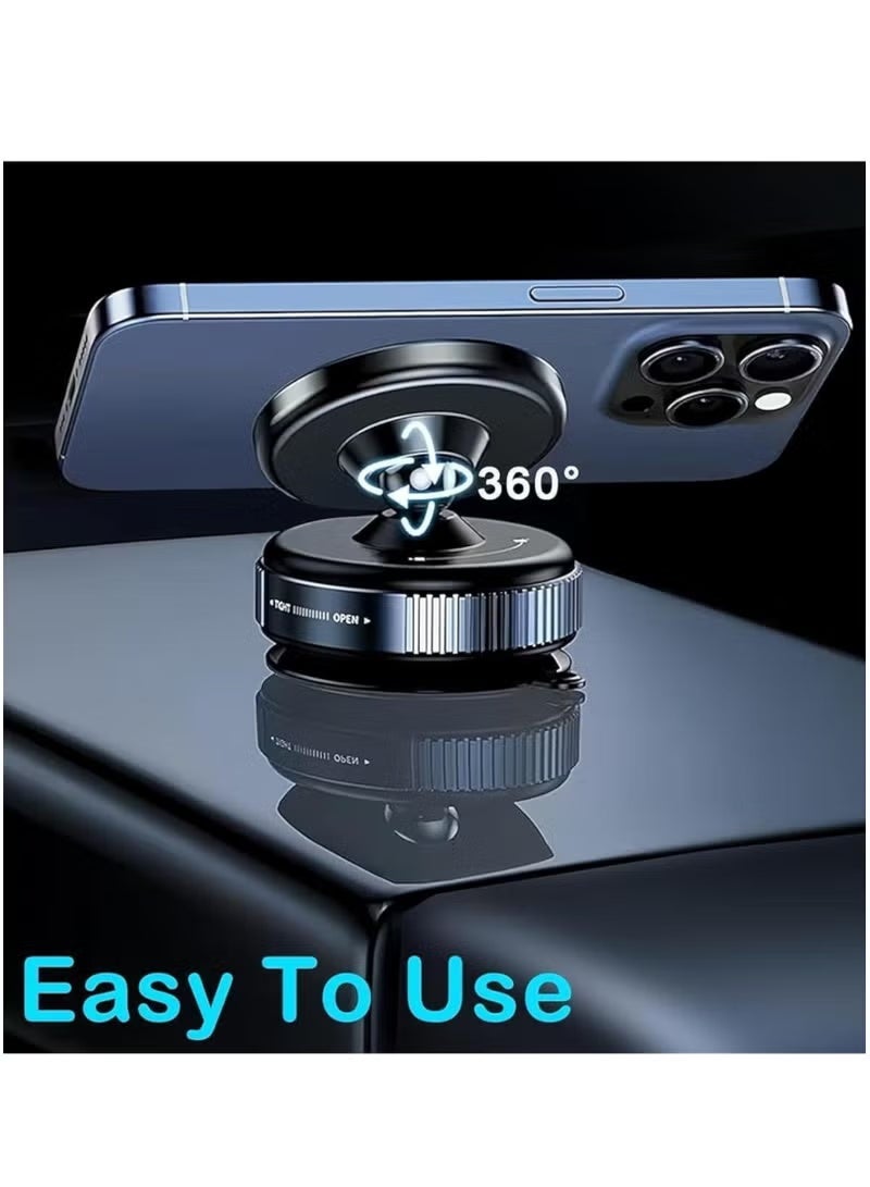 VENDIX حامل هاتف مغناطيسي دوار، قاعدة هاتف سيارة بزاوية 360° مع كوب شفط فراغ، حامل هاتف ذكي عالمي للأسطح الناعمة K009 - Image 3