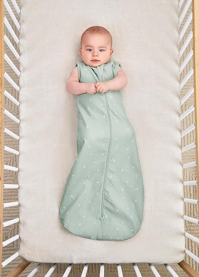 ergoPouch Jersey Sleeping Bag 0.2 TOG - Arms-Out Baby Sleep Sack, Ideal Transition from Swaddling, Slim Fit Keeps Baby Secure & Comfortable, Soft Breathable Fabric (8-24 Months, Sage) - Image 2