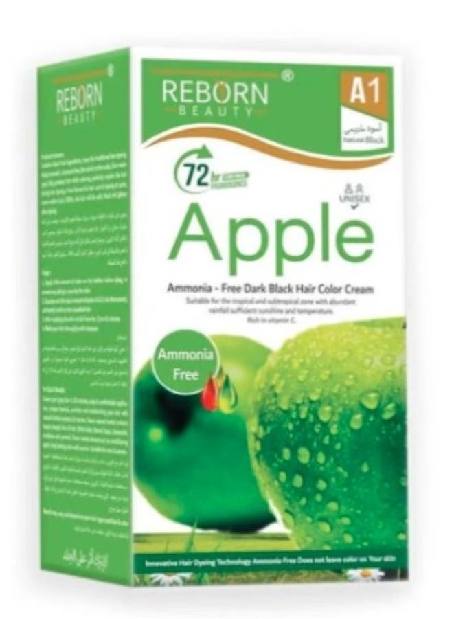 ريبورن كريم صبغة الشعر الأسود الطبيعي الخالي من الأمونيا - Image 1
