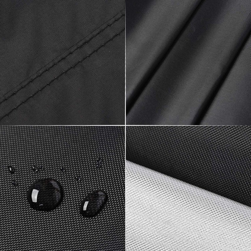 DD TK Outdoor Patio Furniture Covers 210D Oxford Polyester Black Large Size Rectangular Sectional Furniture Set Covers Fits Sofa Cover Waterproof,Anti-UV (242 * 162 * 100CM) - Image 4