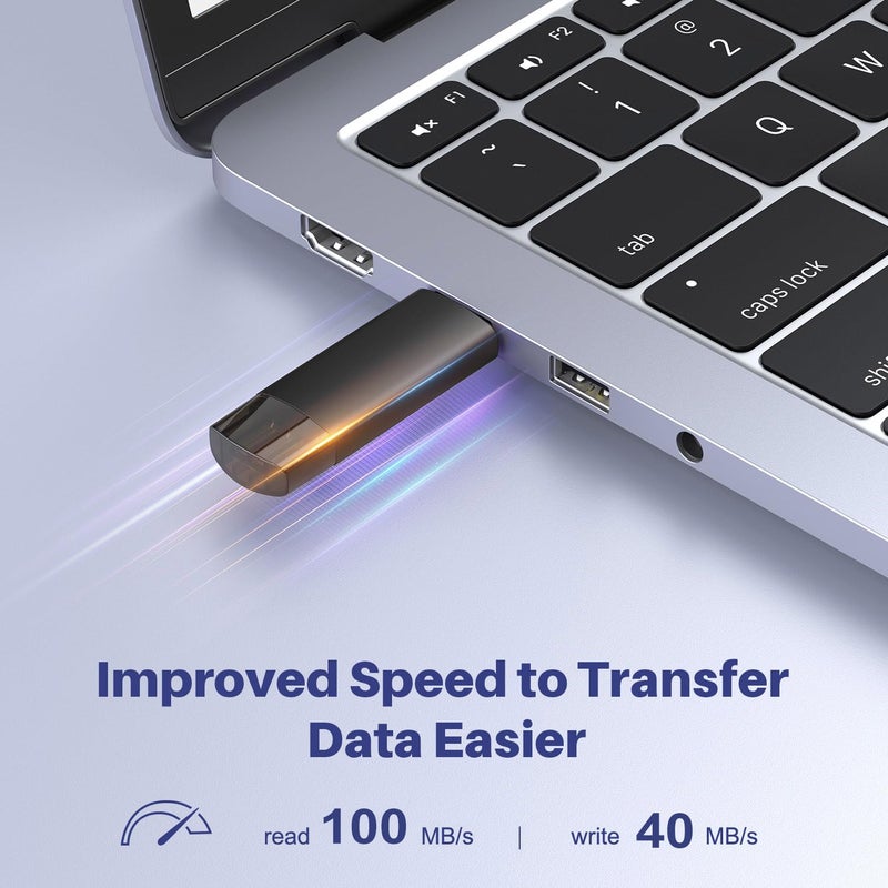 JOIOT 512GB USB C Flash Drive Dual USB 3.0 Flash Drive Type C + USB A Portable Type-C Flash Drive 2-in-1 USB-C Thumb Drive for Smartphone Tablet Computer Mac iPhone 16 Black - Image 2