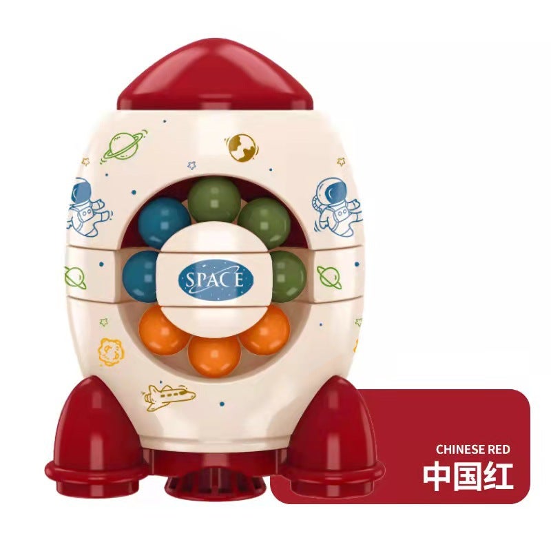 New Space Fingertip Gyroscope Third-Order Rubik'S Cube Magic Bean Spaceship Space Children'S Educational Toys Gifts - Image 1