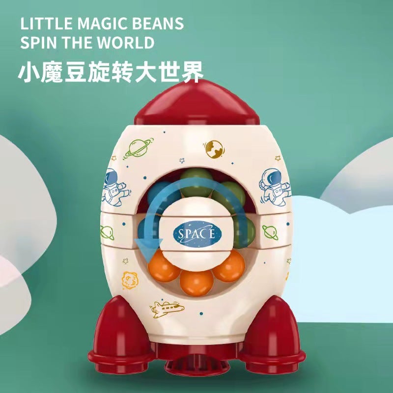 New Space Fingertip Gyroscope Third-Order Rubik'S Cube Magic Bean Spaceship Space Children'S Educational Toys Gifts - Image 5