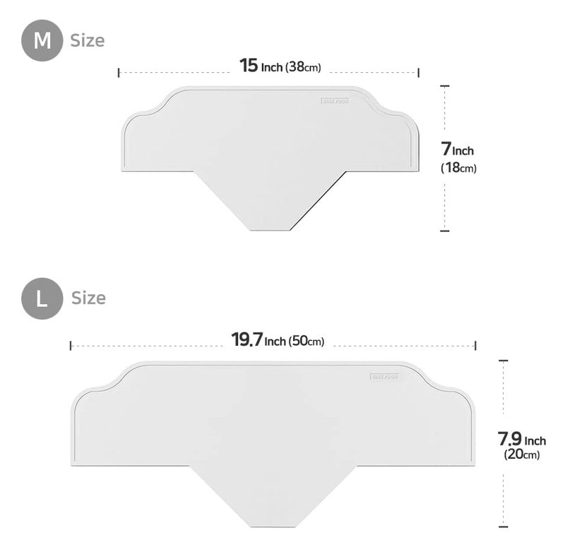 Michelle N Logan Sink Splash Guard – Foldable Kitchen Sink Splash Guard – Premium Extra-Large Splash Guard for Sink – Adjustable Height with Suction Cups – Durable PP Material - Large Size - Image 4