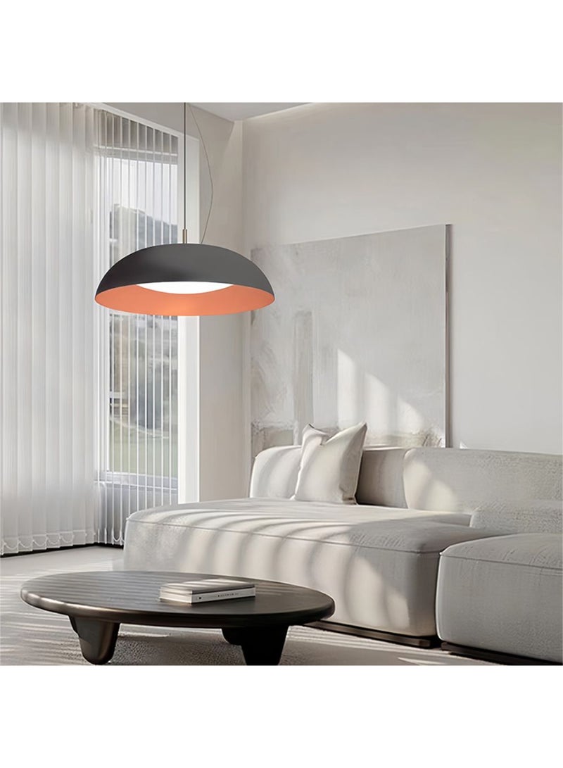 DANUBE HOME Palma LED Pendant Chandelier - Modern Indoor Lighting - Black Iron & Acrylic - 45W, D59xW59xH11 - 2-Year Warranty - Stylish Home Decor 