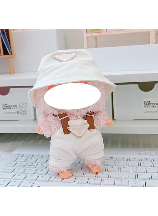 Arabest Clothes Set for Labubu Doll, Hat and Overalls Outfit Set for Labubu 17cm Accessories, Cute Stylish Clothing Suit for Doll Dress up (Style D)  - Image 2