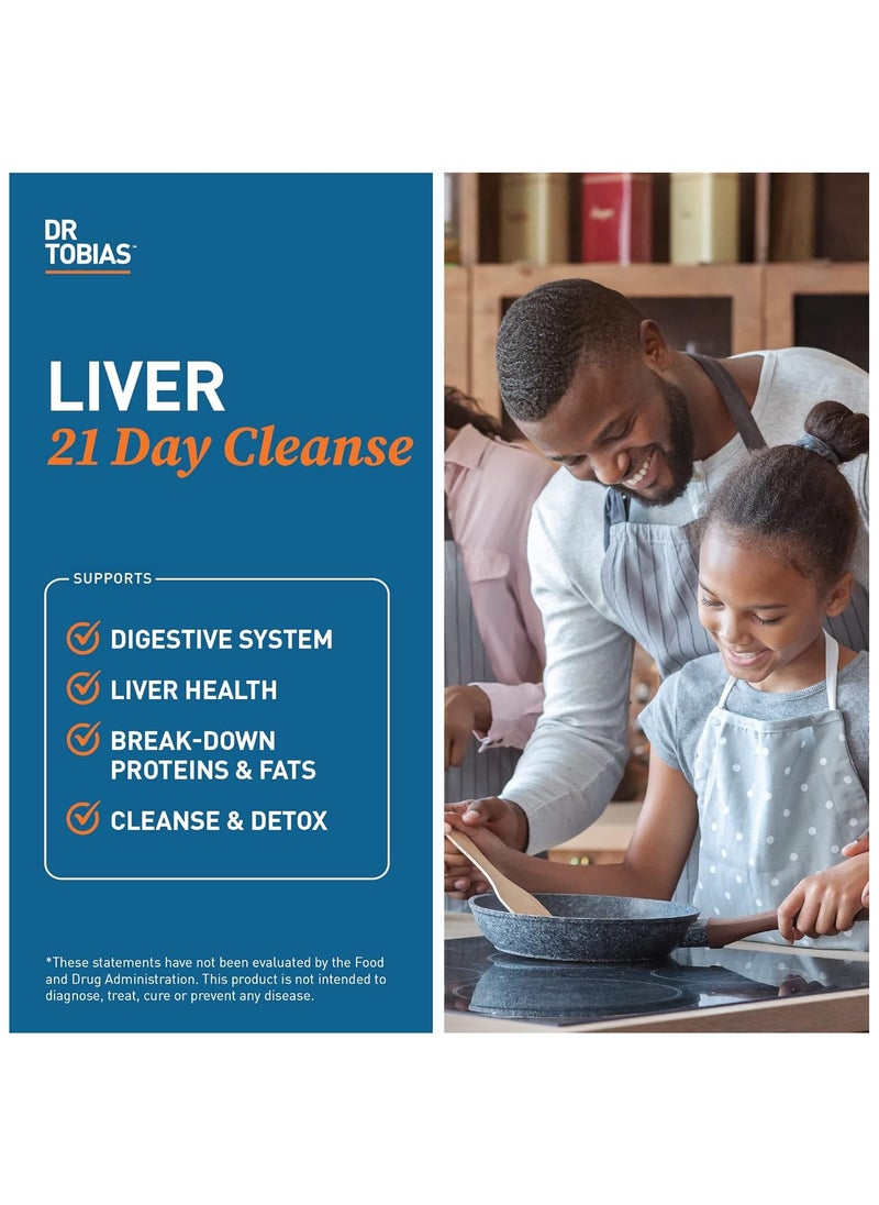 Dr. Tobias - Liver 21 Day Cleanse, 63 Vegetarian Capsules (21 Day Supply) - Image 1