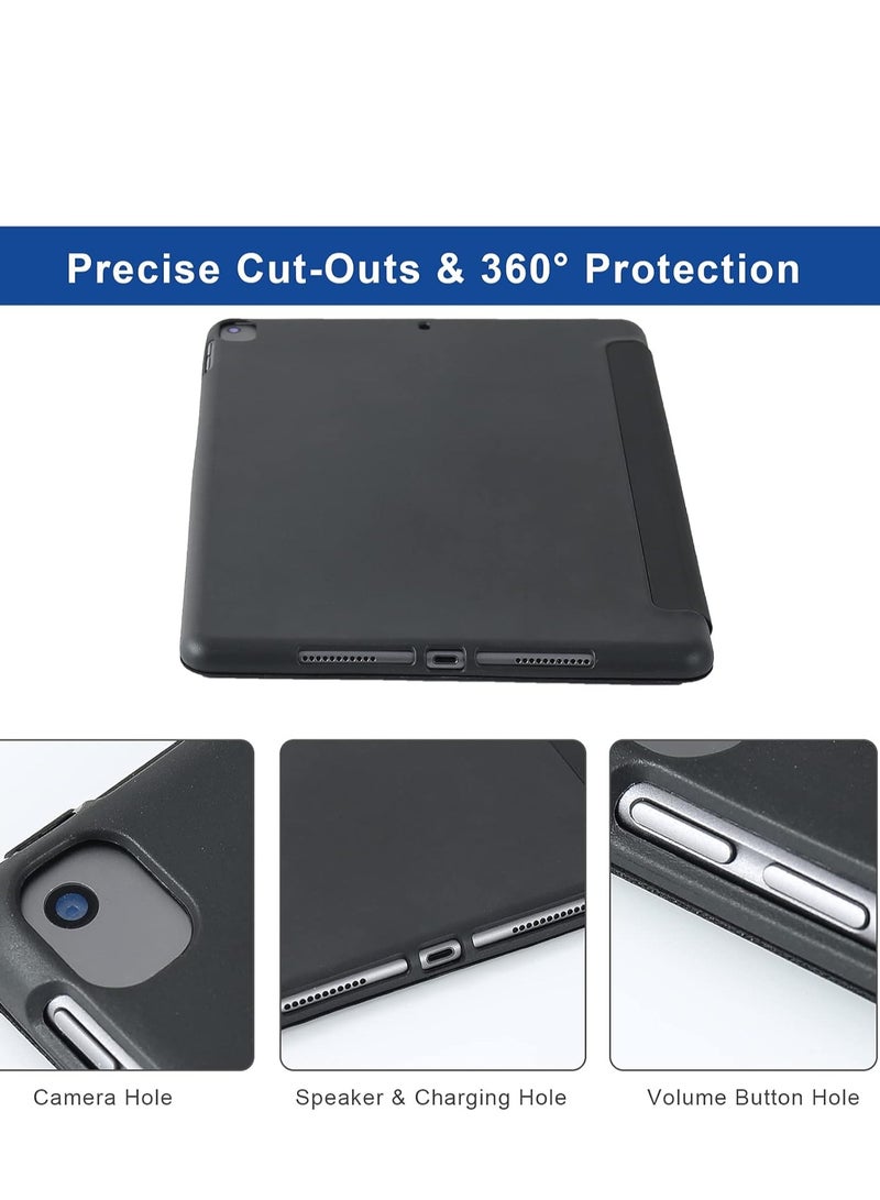 ELTRAZONE iPad 10.2 Inch Case, Compatible with iPad 9th Generation 2021, iPad 8th Generation 2020 & iPad 7th Generation 2019, 5-in-1 Multiple Viewing Angles, Auto Wake/Sleep, Soft Back Cover, Black - Image 5