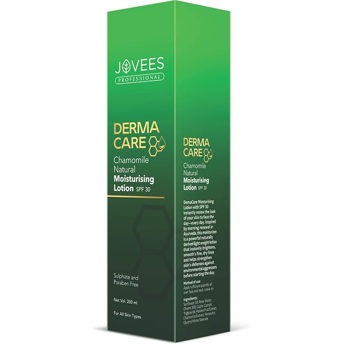 Professional Derma Care Chamomile Natural Moisturising Lotion For All Skin Types, SPF 30, 200ml