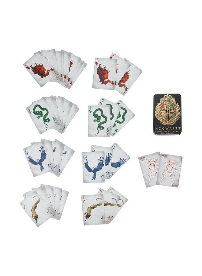 Paladone Hogwarts Playing Cards in a Tin Black, Harry Potter Game & Activity, 52 Cards Representing Gryffindor Ravenclaw Hufflepuff Slytherin - Image 4